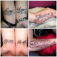 Names Tattoo Design Ideas Affiche