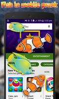 Fish in mobile touch Prank plakat