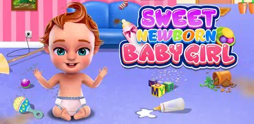 Sweet Newborn Baby Girl: Daycare & Babysitting Fun