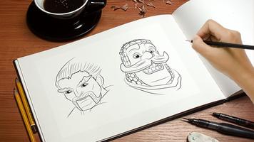 learn to draw clash royale Affiche