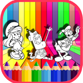 Cartoon Coloring Book icône