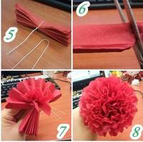 DIY paper flowers plakat