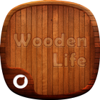 3D Wooden Life-Solo Theme icône