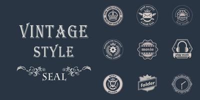 Vintage Style Seal-Solo Theme-poster