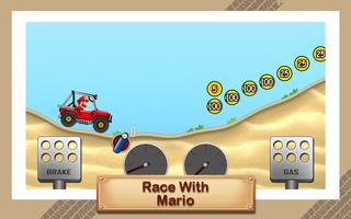 Hill Racing Super Hero Mario पोस्टर