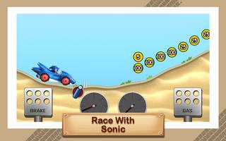 Hill Racing Sonic Affiche