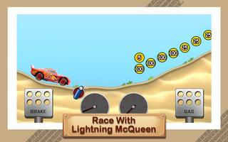 Hill Climb Lightning McQueen Cartaz