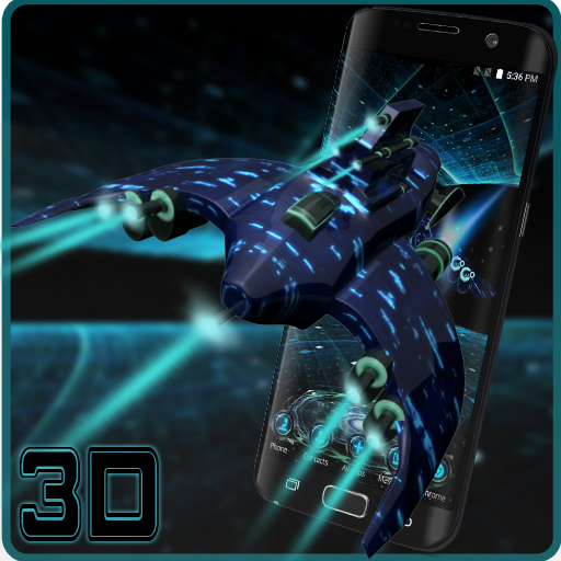 3D Space Ship Aircraft theme