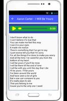 Aaron Carter Lyrics Fools Gold capture d'écran 1