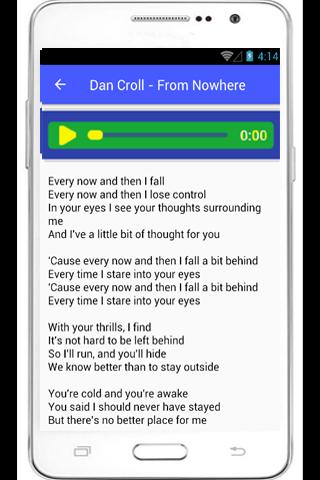Dan Croll From Nowhere Lyrics For Android Apk Download Dan Croll From Nowhere Lyrics For Android Apk Download