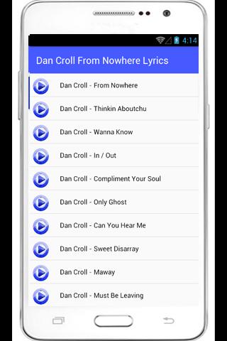 Dan Croll From Nowhere Lyrics For Android Apk Download