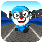 3D Blue Banana Cat Run icon