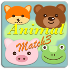 animal face match match 3 ikona