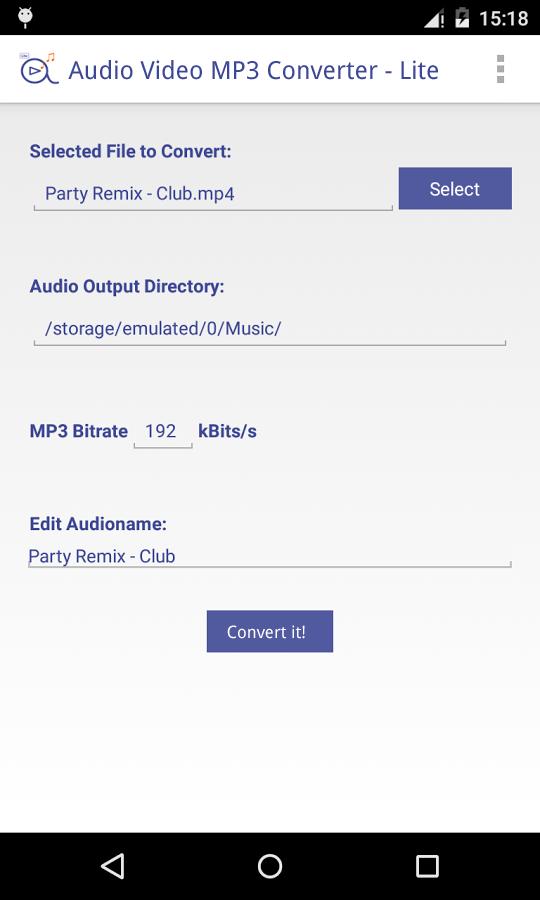 Audio Video MP3 Converter for Android - APK Download