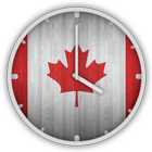 Canadian Wooden Flag Clock 圖標