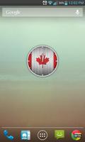 Canadian Wooden Flag Clock 截圖 1