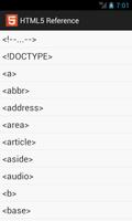 HTML5 Reference پوسٹر