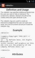 HTML5 Reference screenshot 2