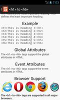 HTML5 Reference اسکرین شاٹ 3
