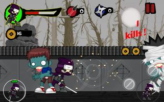 Ninja Revenge Zombies تصوير الشاشة 3