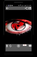 Sharingan Eye Lenses Editor الملصق