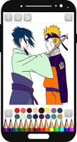 Naruto coloring book captura de pantalla 1