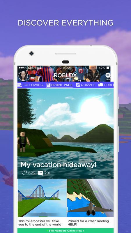 Blox Amino For Roblox Players For Android Apk Download - blox amino for roblox players poster
