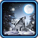 Wolves Winter Night LWP APK
