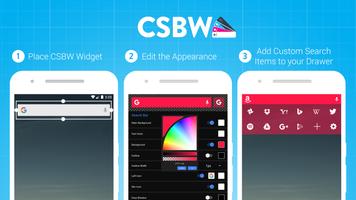 بحث مخصص بار القطعة CSBW الملصق