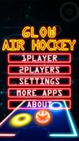 Glow Air Hockey M Affiche