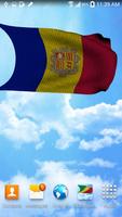 3D Andorra Flag Live Wallpaper capture d'écran 2