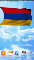 3D Armenia Flag Live Wallpaper captura de pantalla 1