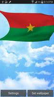 Burkina Faso Flag Wallpaper Poster