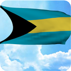 3D Bahamas Flag Wallpaper Free ícone