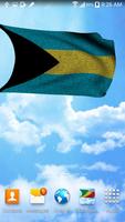 3D Bahamas Flag Wallpaper Free imagem de tela 3