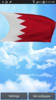 3D Bahrain Flag Wallpaper Free poster