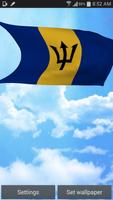 Barbados Flag Live Wallpaper Plakat