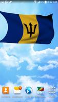 Barbados Flag Live Wallpaper imagem de tela 1