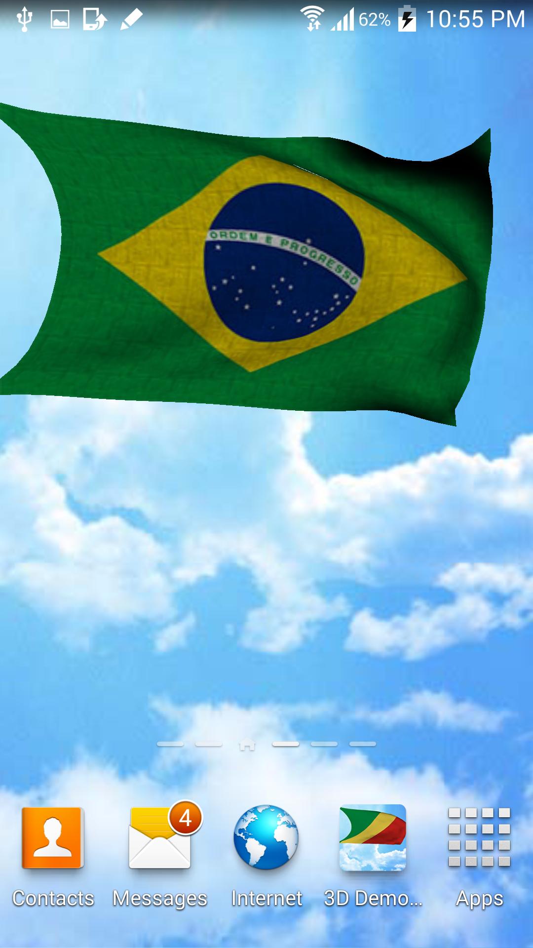 Brazil Flag Wallpaper 3d Image Num 47