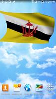 3D Brunei Flag Live Wallpaper capture d'écran 1