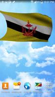 3D Brunei Flag Live Wallpaper Ekran Görüntüsü 2