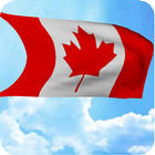 Canada Flag Live Wallpaper icône