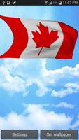 Canada Flag Live Wallpaper plakat