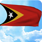 3D East Timor Flag Wallpaper icône