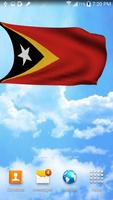 3D East Timor Flag Wallpaper 스크린샷 1