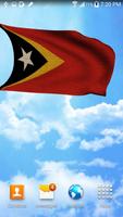 3D East Timor Flag Wallpaper 스크린샷 2