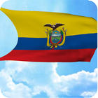 3D Ecuador Flag Live Wallpaper ikona