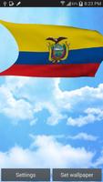 3D Ecuador Flag Live Wallpaper ポスター