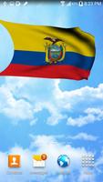 3D Ecuador Flag Live Wallpaper スクリーンショット 1