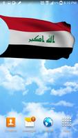 Iraq flag 3D live wallpaper 截图 1